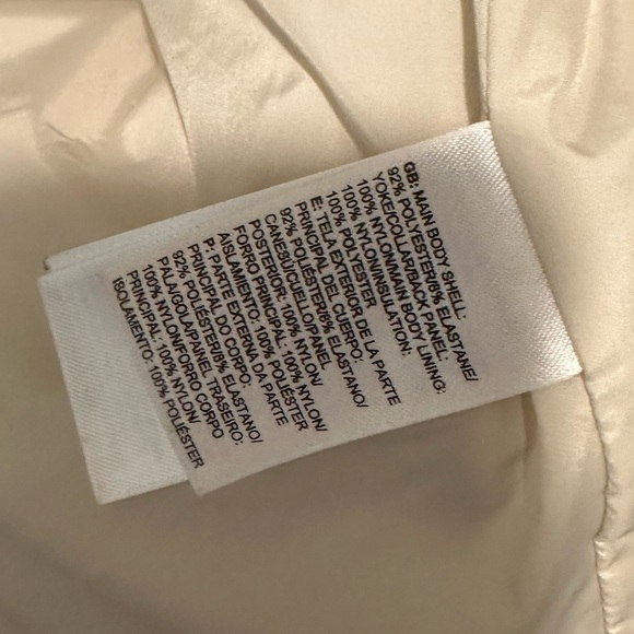 Women's TNF The North Face PSEUDIO Vest Hybrid Tech Fabric Beige - Picture 5 of 6